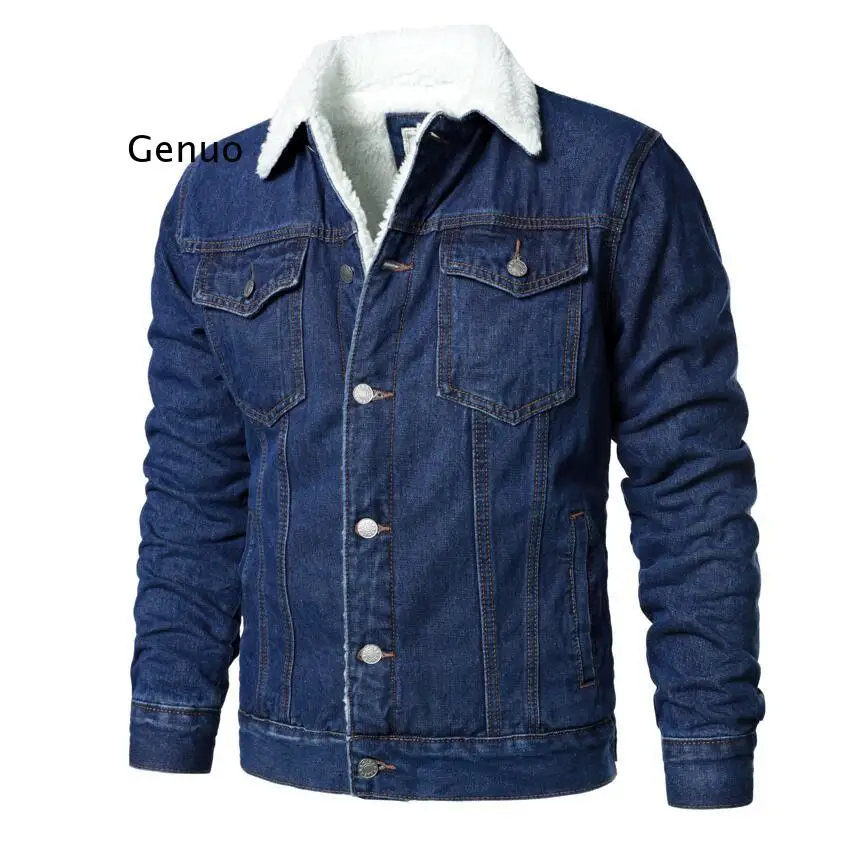 Мужская Повседневная джинсовая куртка светло-голубая облегающая из денима