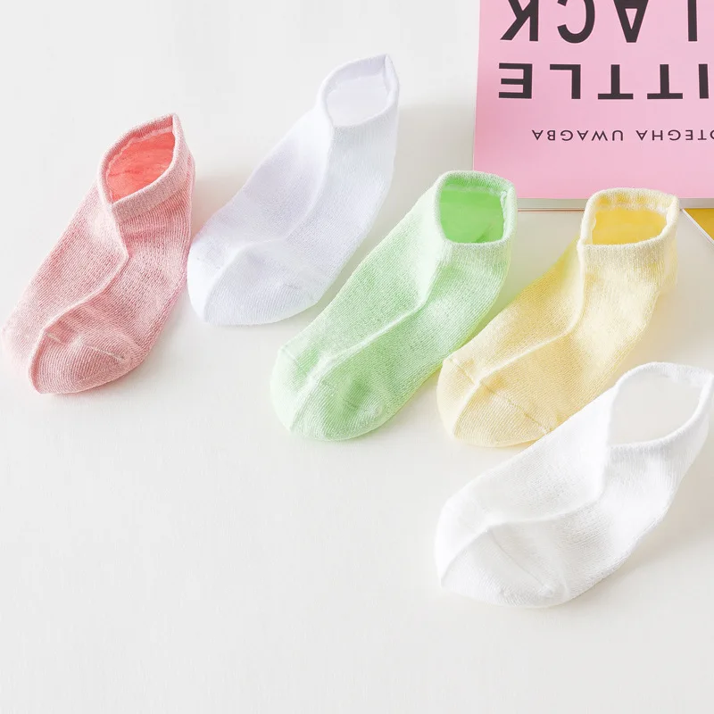 

2023 Spring/Summer New Boys' and Girls' Boat Socks Breathable Mesh Socks Thin Cotton Baby Socks 0-12T Newborn Baby Socks