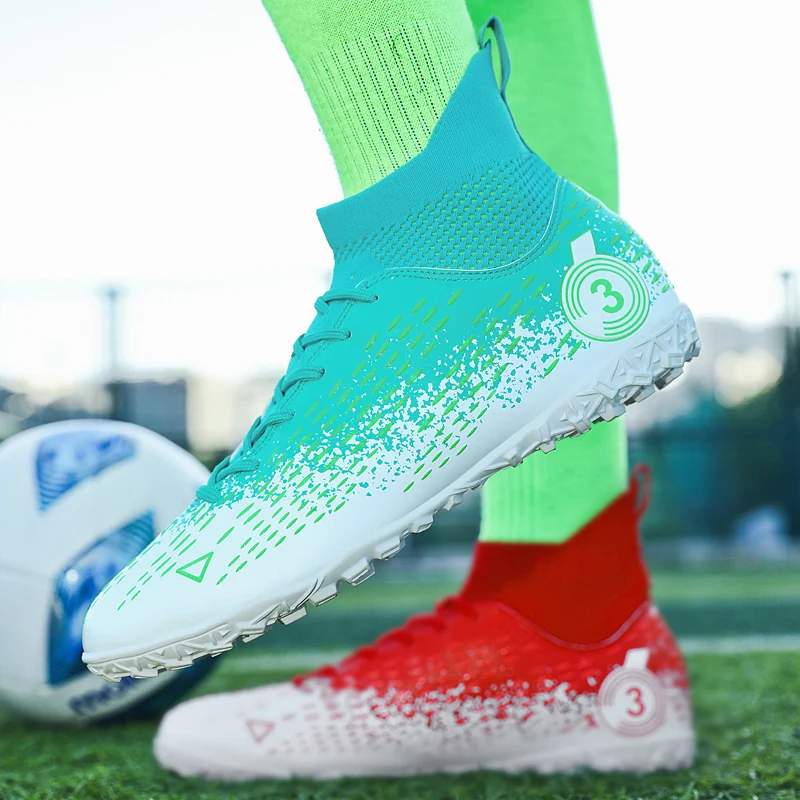 ALIUPS Size 31-48 Professional Football Boots Men Kids Boys Original Soccer Shoes Sneakers Cleats Futsal