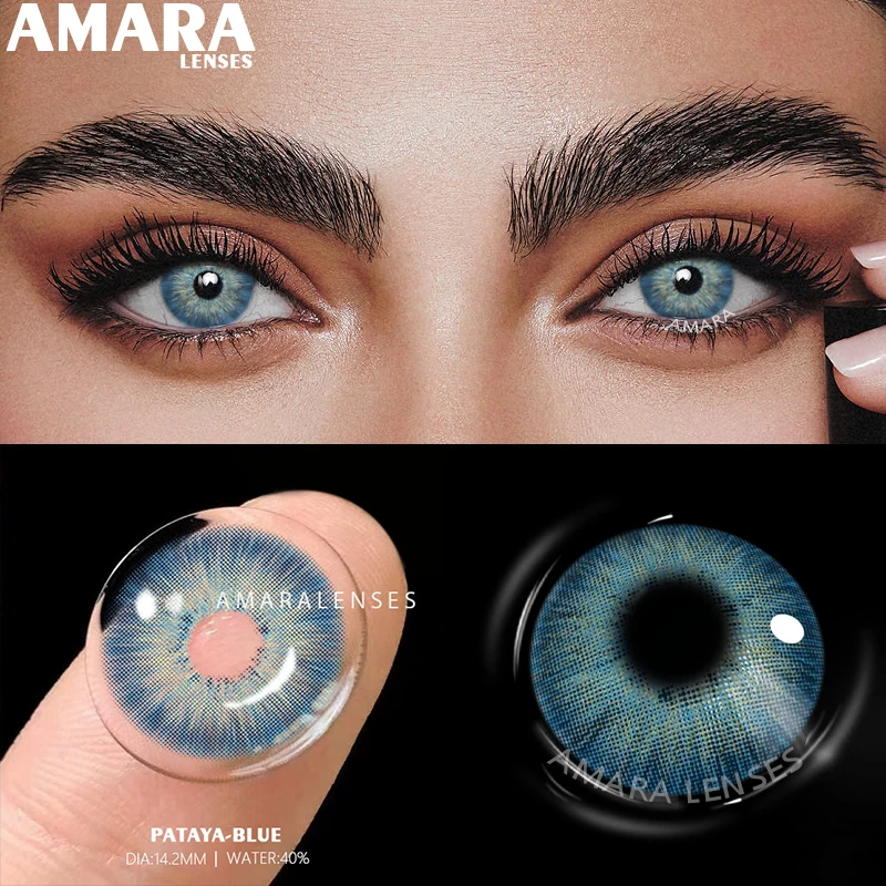

AMARA 1 Pair Color Contact Lenses for Eyes Natural Brown Lenses Beauty Fashion Lense Blue Lenses Green Beauty Eye Makeup Pupils