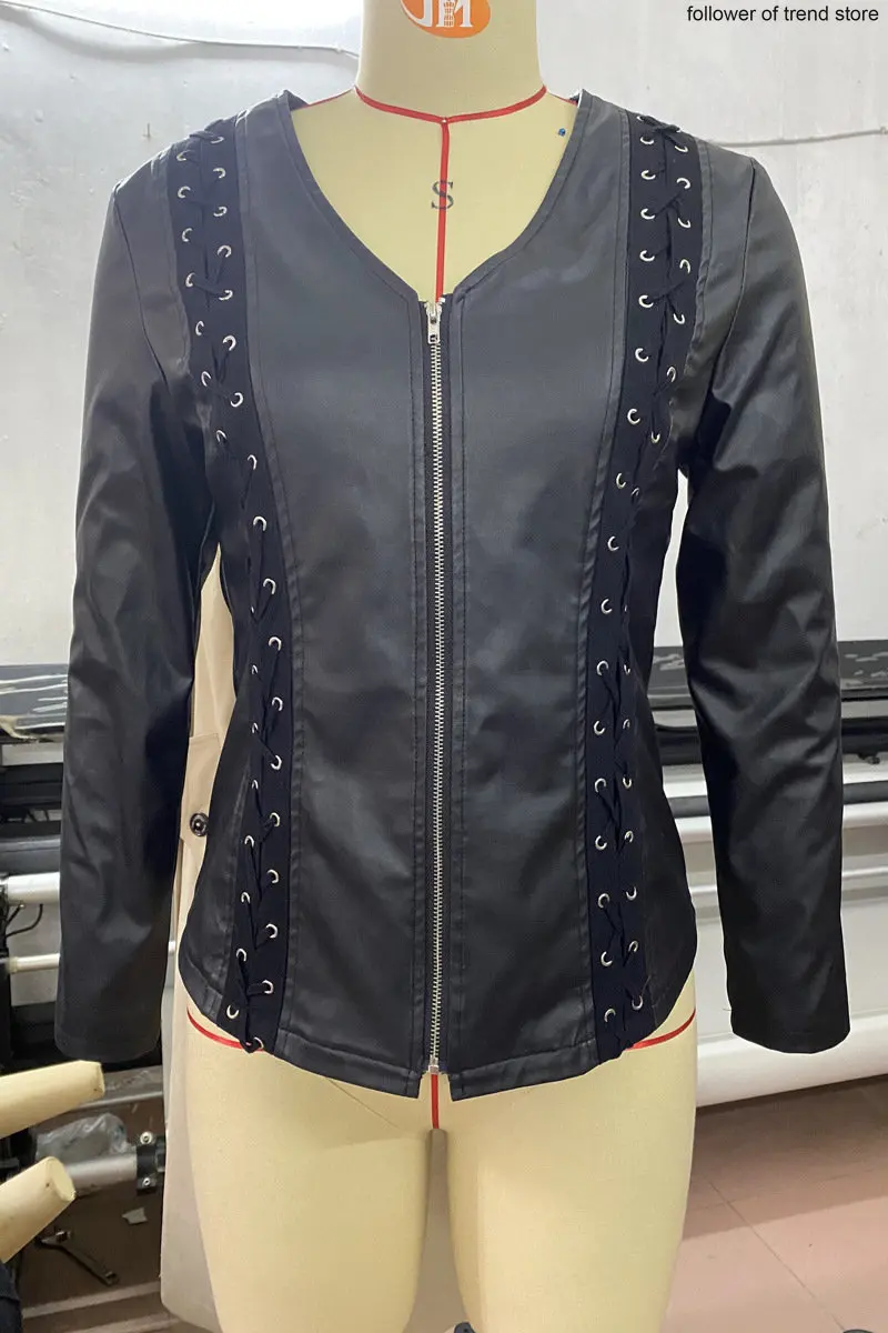 Fall/winter  Skinny Sexy Lady Women's Leather Jacket Women's Short Jacket Slim Thin Leather Jacket Women's Motorcycle Clothes