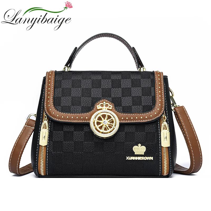 

Women's Casual Fashion Shoulder Bag Fashion Design Texture Alligator Small Square Purse High-quality Leather Luxury Bag 2023 New