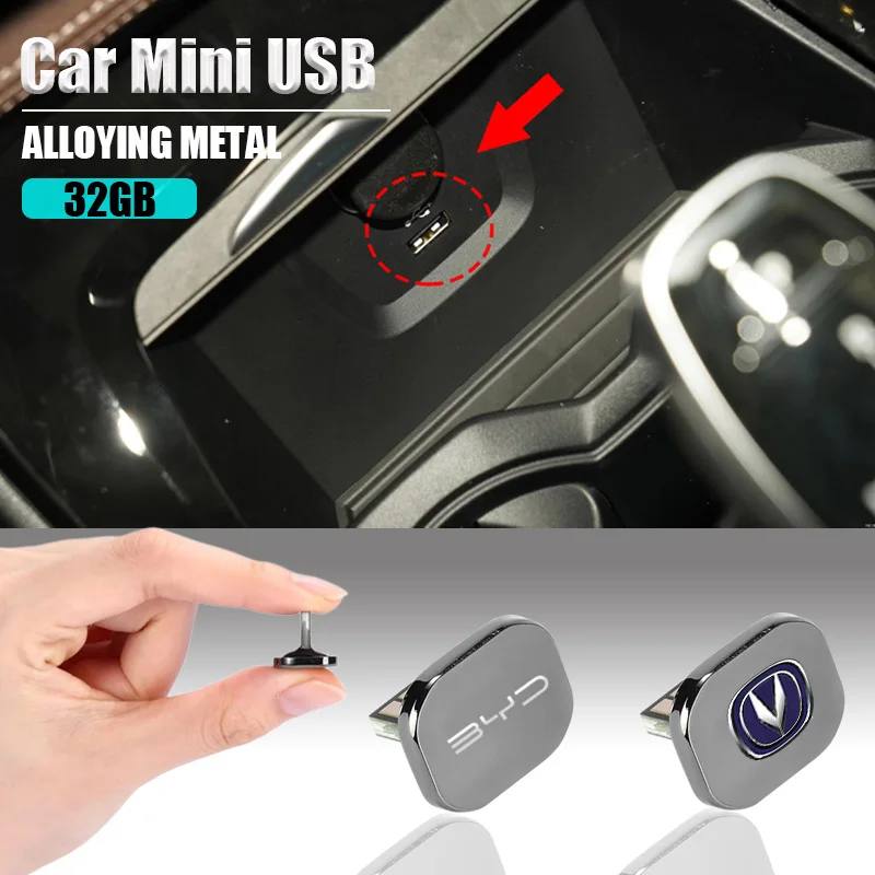 

Universal Car Metal USB Mini Car U Disk 32GB for Seat Leon Mk1 Mk2 Mk3 Lbiza 6l 6j Altea Ateca Sportcoup Car Accessories