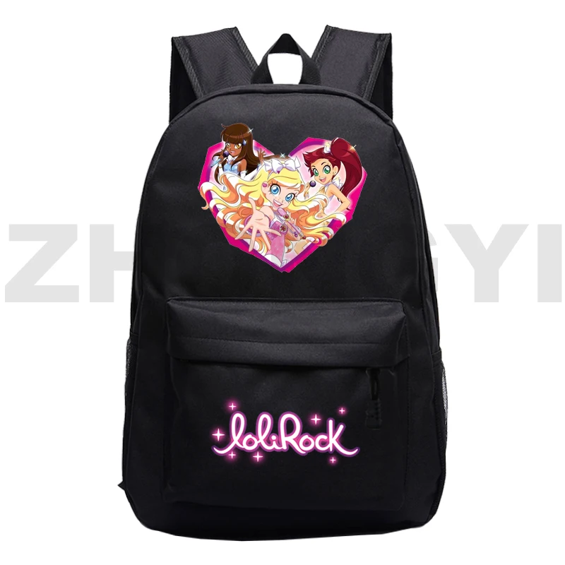 

New Anime Lolirock Backpack Rucksack Knapsack Schoolbags Cartoon LoliRockstar Book Bags Harajuku Travel Back Pack Teenager