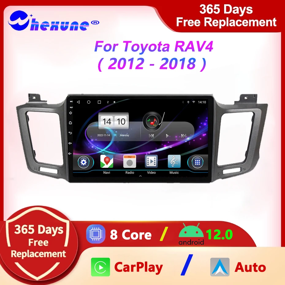 

4G 2din Android 12 Auto Car Radio Multimedia Video Player For Toyota RAV4 4 XA40 5 XA50 2012-2018 GPS Navigation WIFI BT Carplay