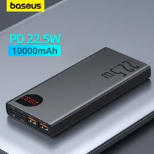 Baseus 고속 충전 보조베터리 휴대용 배터리 충전기, 아이폰 14, 13, 12 프로 맥스, 샤오미, 보조배터리 10000mAh, 22.5W PD