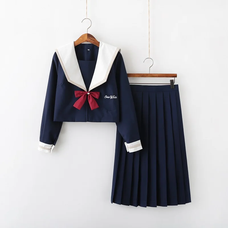 

Japanese Fashion School Girl Uniform Anime Skirt Harajuku Sailor Uniform Classic Skirt College Suit S-XXL