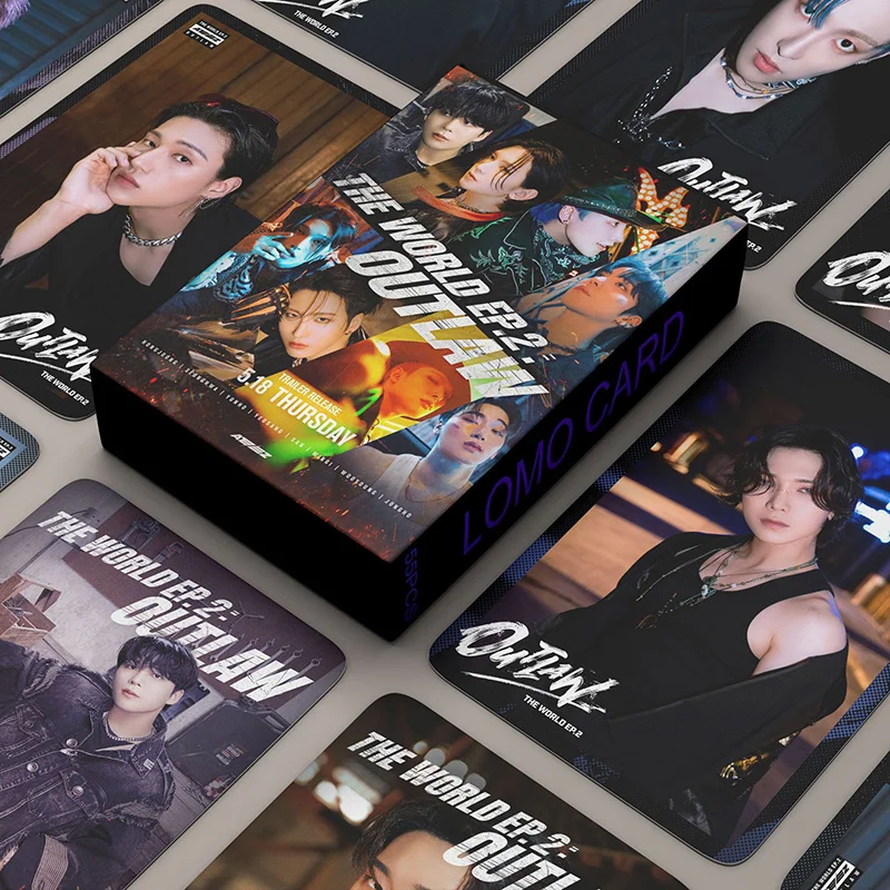 

54pcs/set Kpop ATEEZ Lomo Cards New Album ZERO : FEVER EPILOGUE Photocards Photo Album Cards Photocard Postcard Korean Fashio