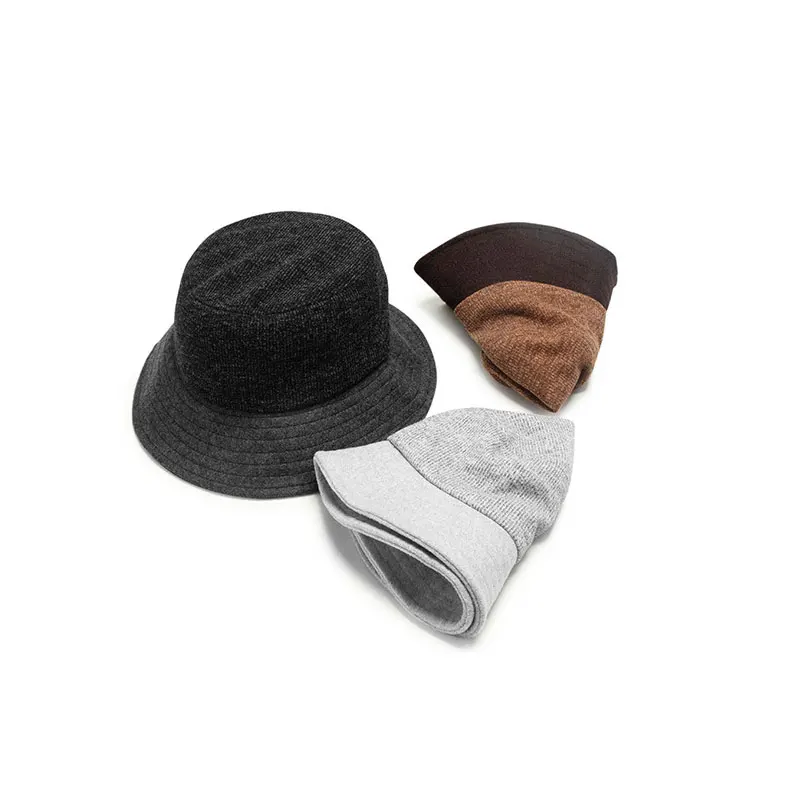 

Панама в стиле Харадзюку для мужчин и женщин, однотонная шапка для рыбалки, уличная теплая шапка из овечьей шерсти, Осень-зима 2022