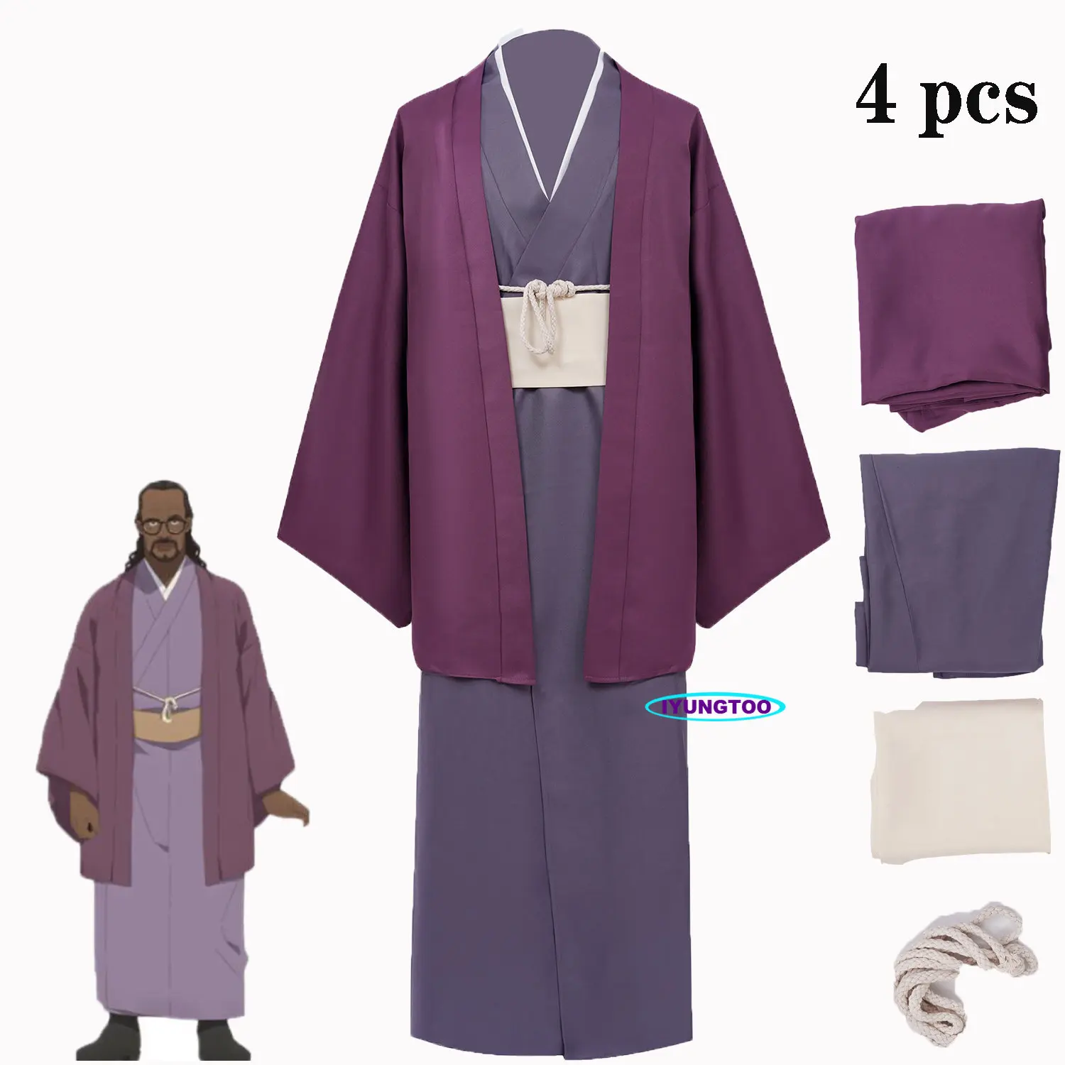 

Anime Lycoris Recoil Mika Cosplay Costume LycoReco Coffee Shop Store Manager Uniform Kimono Set Cafe Workwear Halloween Outfit