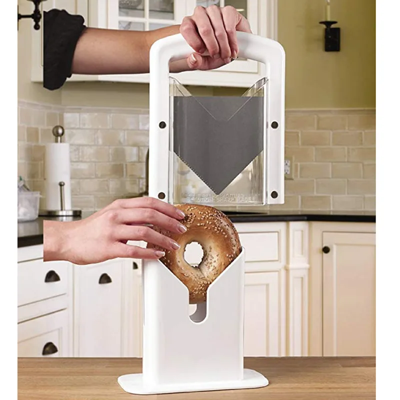 

Bagel Guillotine Slicer Bread Kitchen Tool