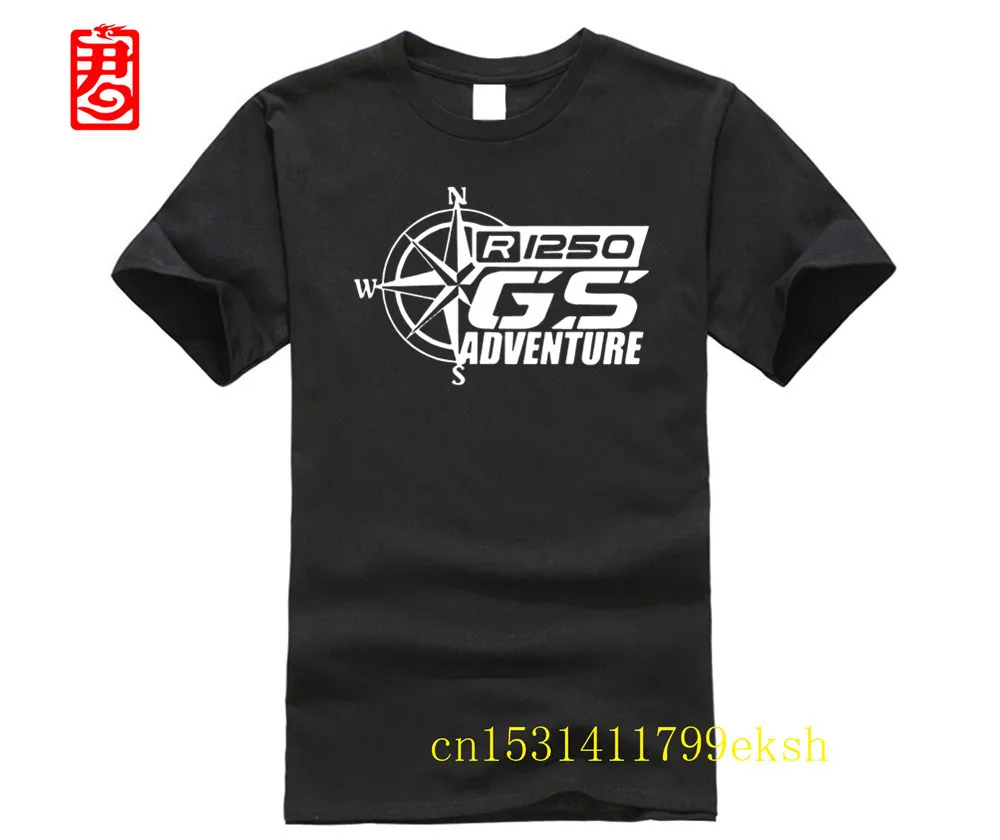 

Oversized t-shirt T-Shirt R 1250 GS Adventure uomo Maglia moto nera cotone 100% maglietta