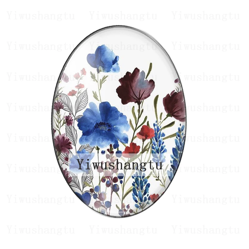 Красота винтажные чернила цветы травы изображения картина 13x18 мм/18x25 мм/30x40 мм