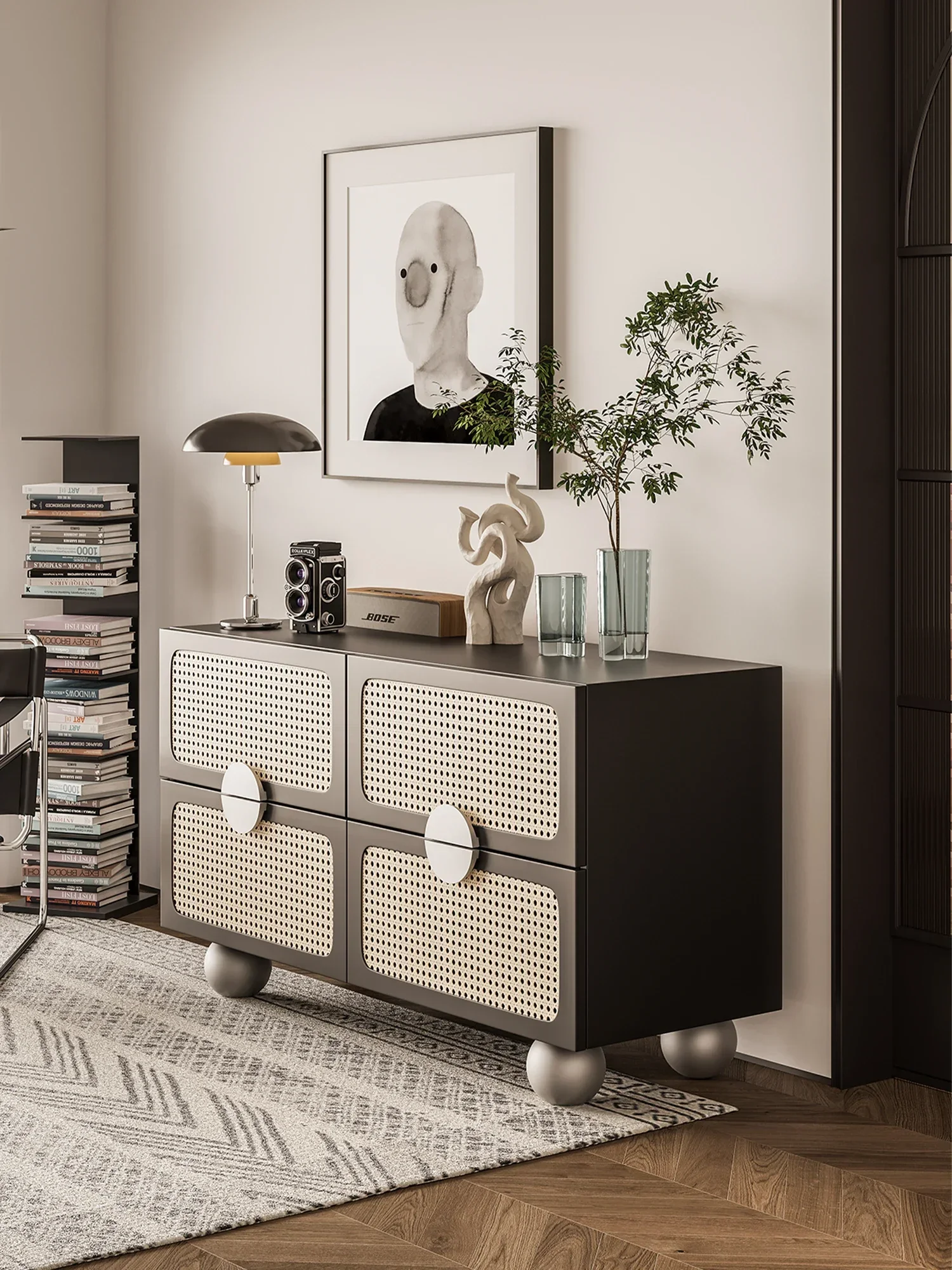 Подвижный шкаф-ведро для гостиной и спальни современный дизайн