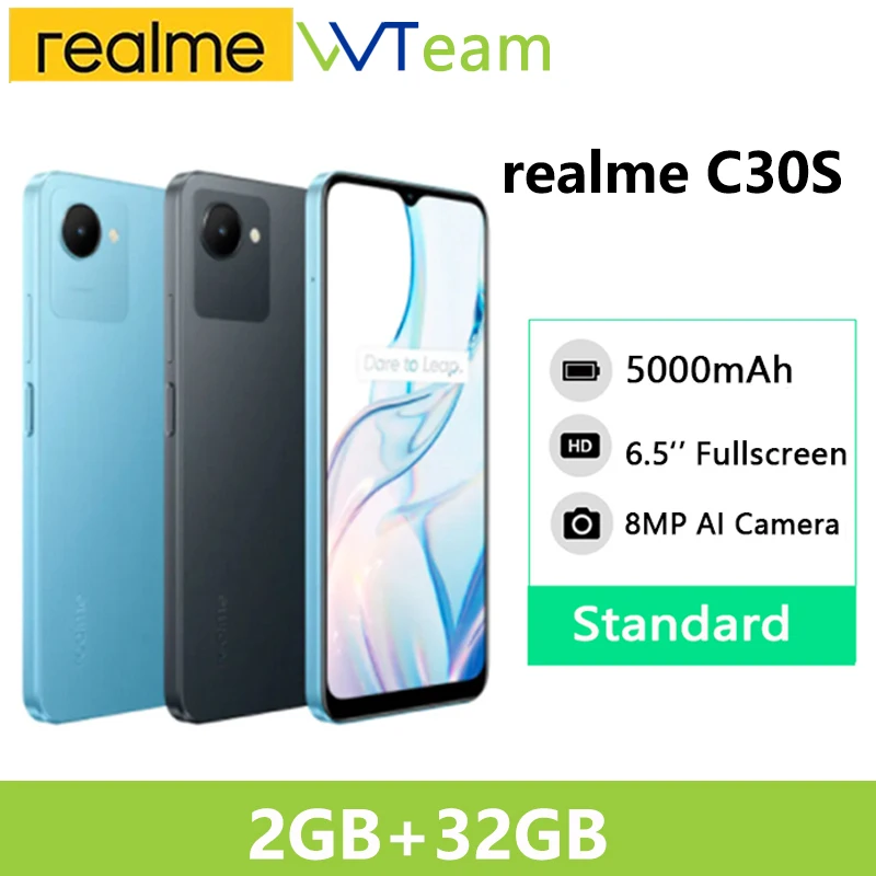 

Смартфон realme C30s C30 s, 2 + 32 ГБ, 8 ядер, 6,5 дюйма, 5000 мАч