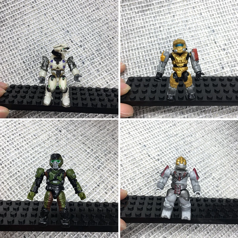 

Фигурка мини-солдатика Mega Bloks, сборочная фигурка из строительных блоков, коллекция детских игр, подарки, игрушка