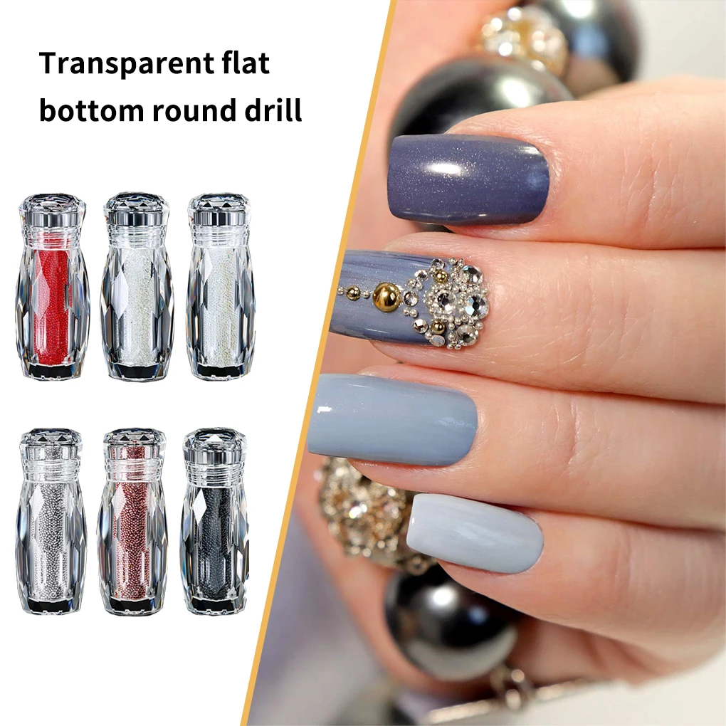 

6 шт. микро-бусины для икры, красивые надежные кристаллы, аксессуары для самостоятельного маникюра