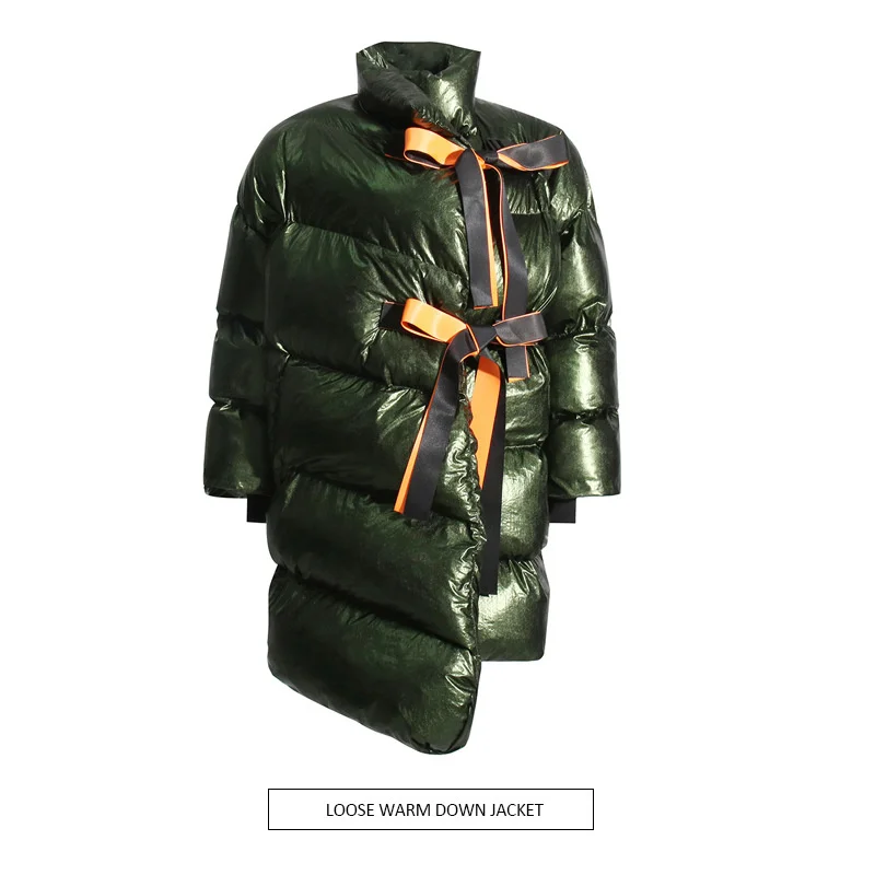 

Женское хлопковое пальто, повседневное Свободное пальто с длинным рукавом и воротником-стойкой, на осень/зиму, 2023