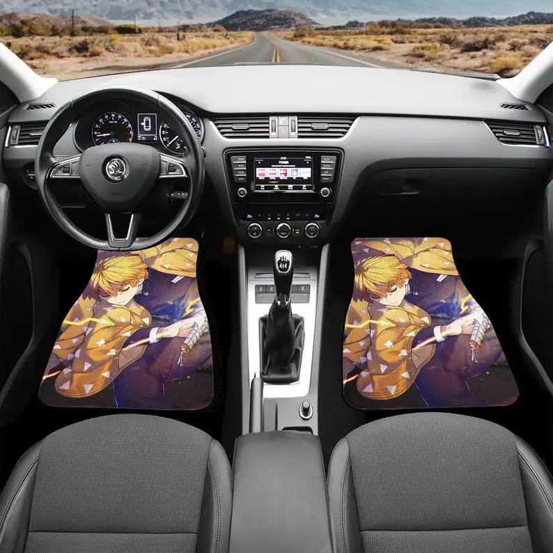 

Front Carpet Floor Mats for Car | Anti-Slip Features Automotive Floor Mats | Anime peripherals | Stylish Floor Mats for vehicle