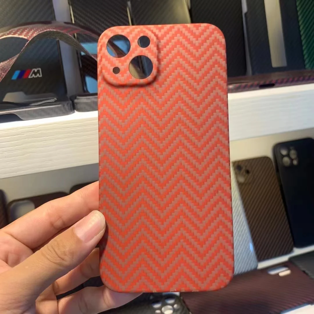 

Чехол из настоящего углеродного волокна для Apple iPhone 13 Mini 13Pro 13Pro Max, ультратонкий полностью закрытый защитный чехол из арамидного волокна