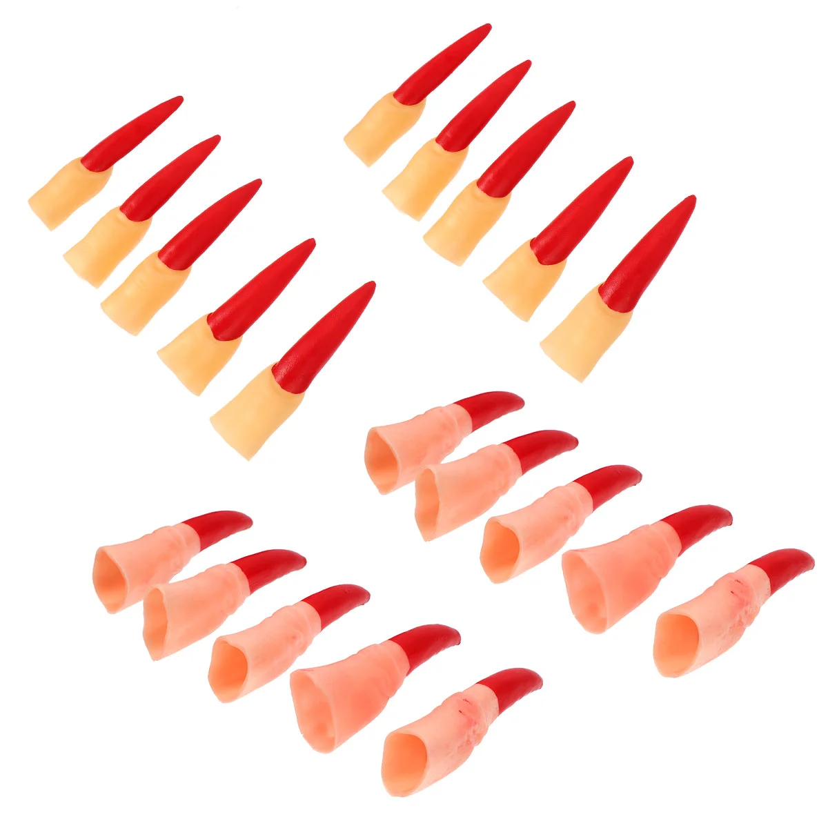

20pcs Witch Nails Finger Claw Decor Props for Party Masquerade