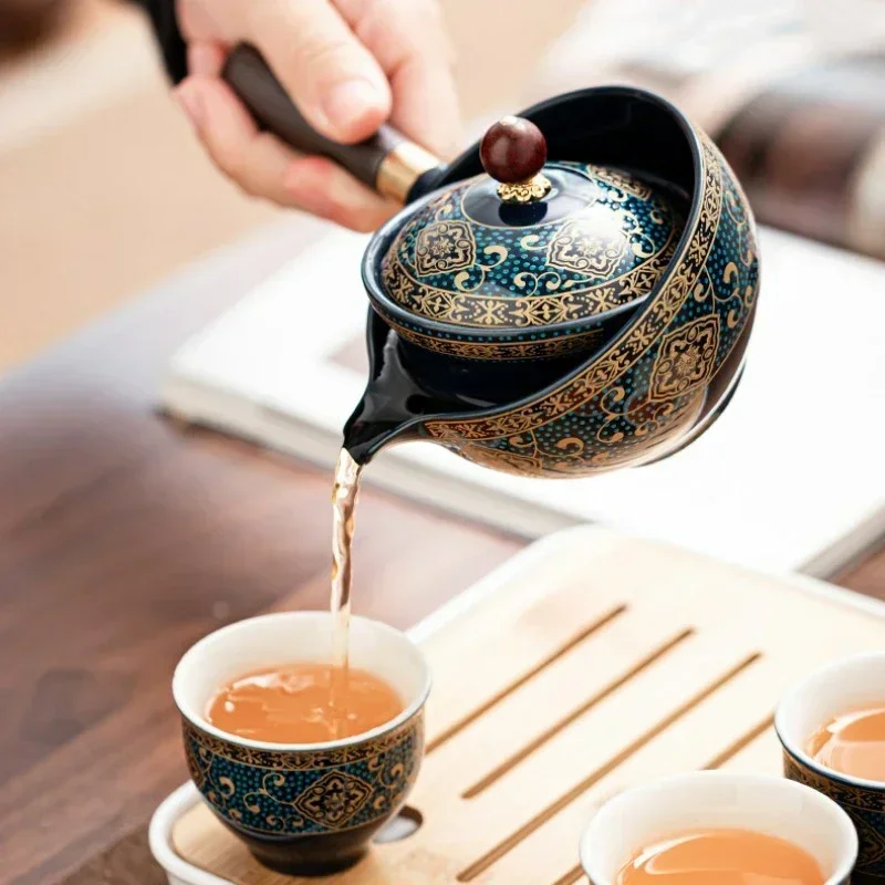 Качели чайный артефакт ленивый кунг-фу сервиз портативный чайник Xiaoyao чайная