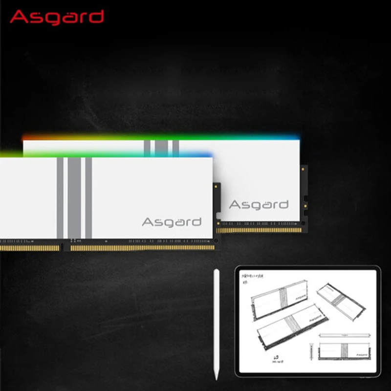 Оригинальная память Asgard Valkyrie V5 серии DDR4 RGB оперативная для ПК 8 Гбит/с 3200 МГц 3600