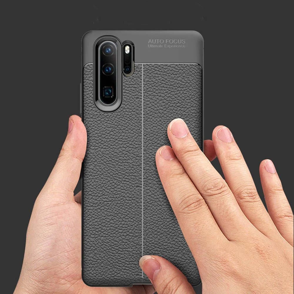 

Soft TPU Case For Huawei P40 P30 P20 Pro Lite Case Leather Grain Silicone Phone Bags Cases For Huawei Nova 3E 4E Protect Cover