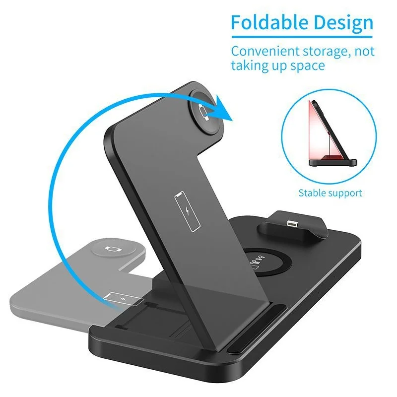Беспроводное зарядное устройство четыре в одном | Электроника