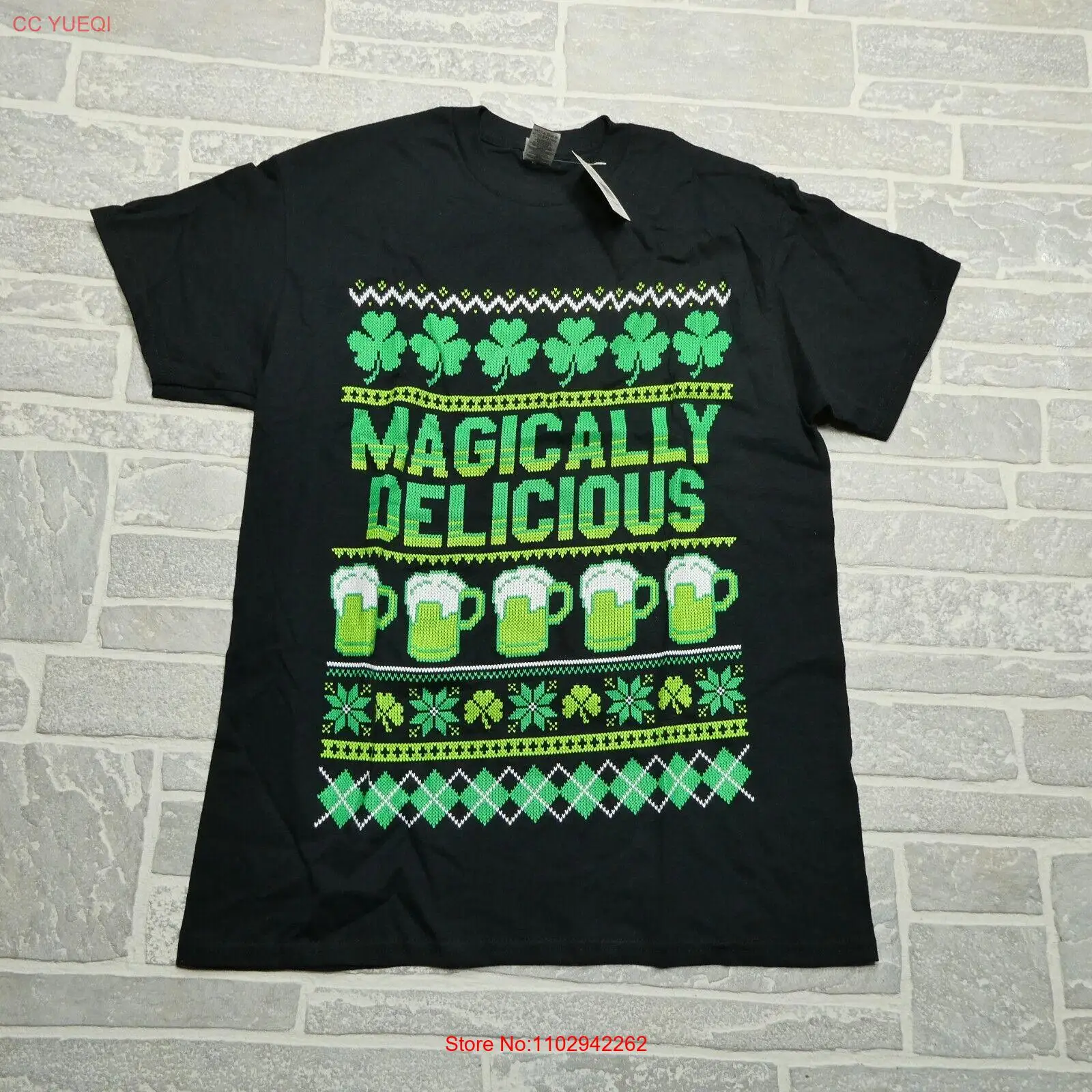 Рубашка ко Дню Св. Пэтти для взрослых средней волшебности вкусное пиво Уродливый