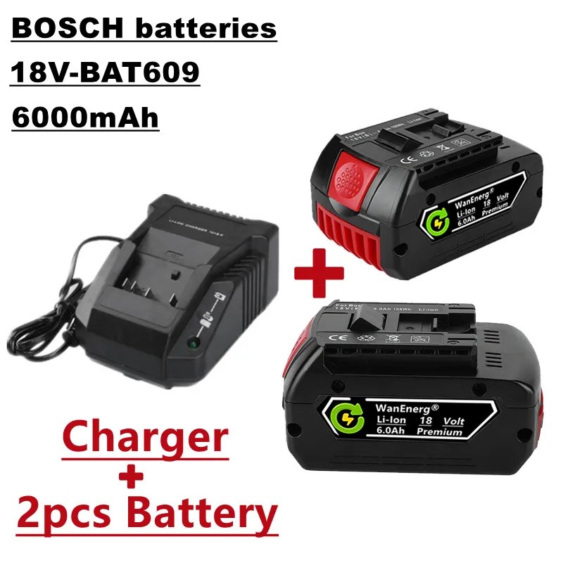 

18V power tool battery,hand drill battery,6.0Ah,suitable for bat609,bat609g,bat618,bat618g,bat614,2 batteries + charger for sale