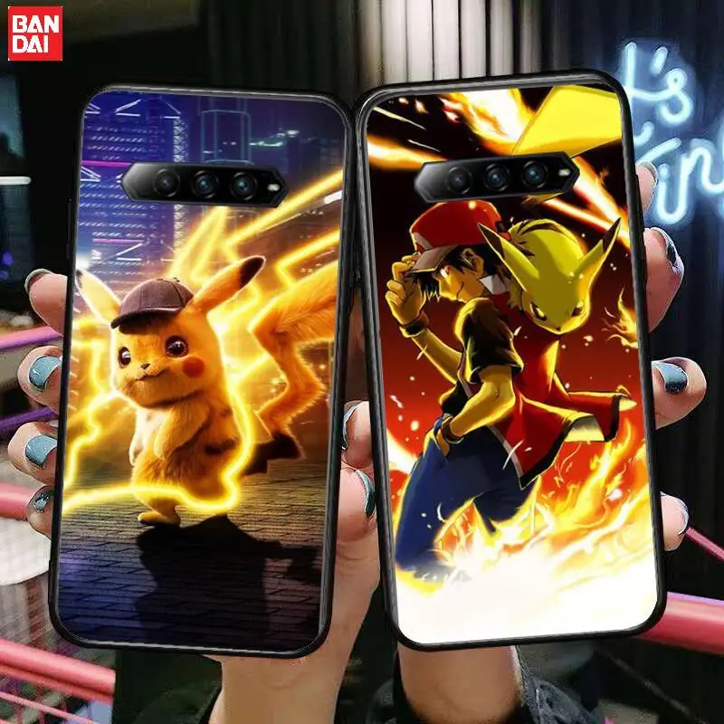 

Hot selling* Pikachu Phone Case For xiaomi redmi Black Shark 4 Pro 2 3 3s Cases Helo Black Cover Silicone Back Prett mini cover
