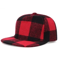 2022 new autumn and winter fashion flat top baseball cap hip hop warm cap