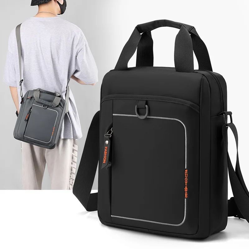 2023 Autumn New Men's Casual Trend Simple Lightweight Nylon Handbag Shoulder Bag
