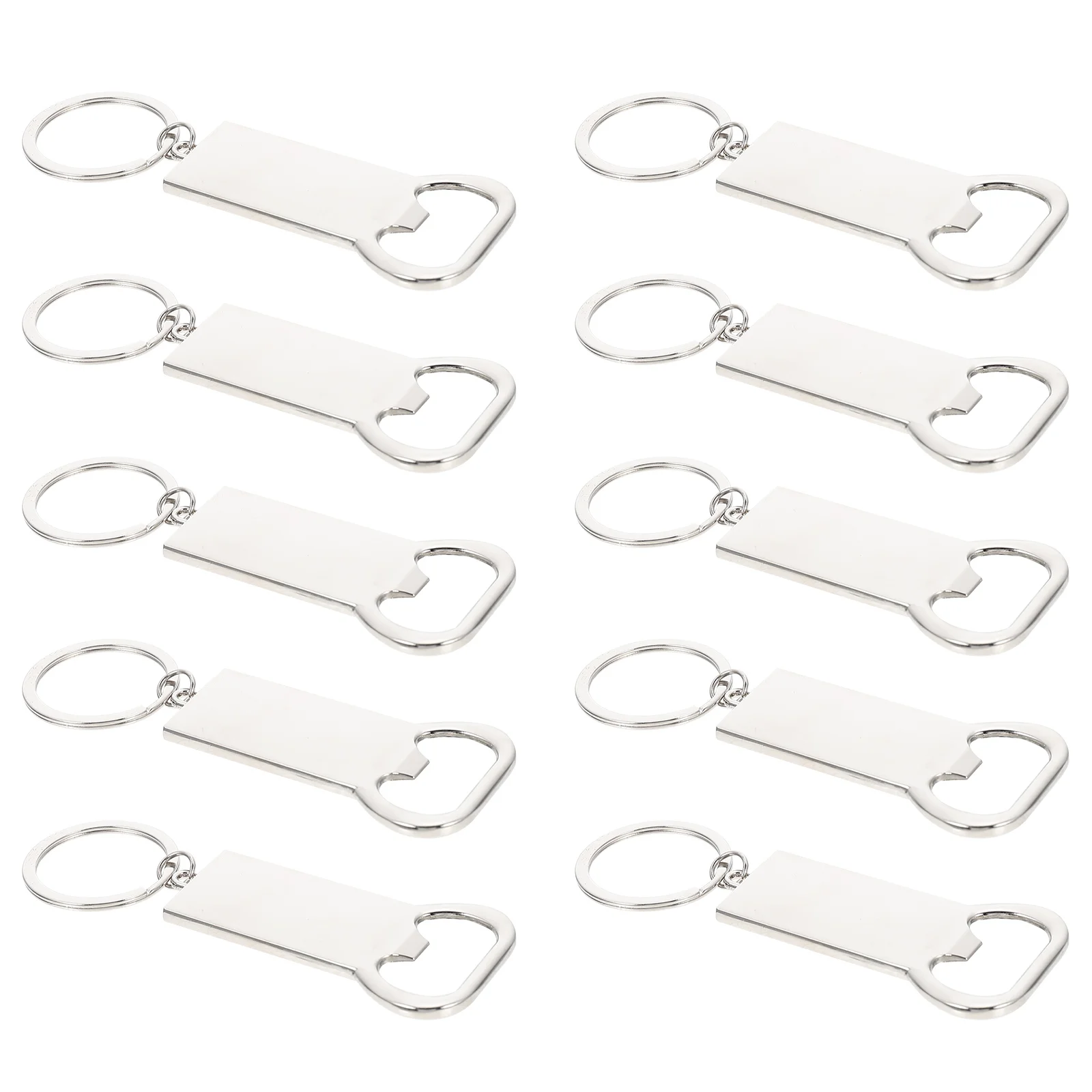

Keychain Bottle Opener Zinc Alloy Beer Gift Decorative Blank Portable Wear-resistant