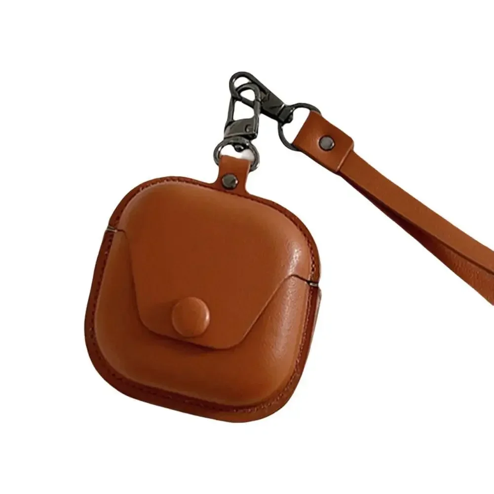 Фото Для наушников SHOKZ OpenFit 2 T920, кожаный защитный чехол премиум-класса со шнурком, мягкая сумка для переноски, дорожные аксессуары для хранения, №1