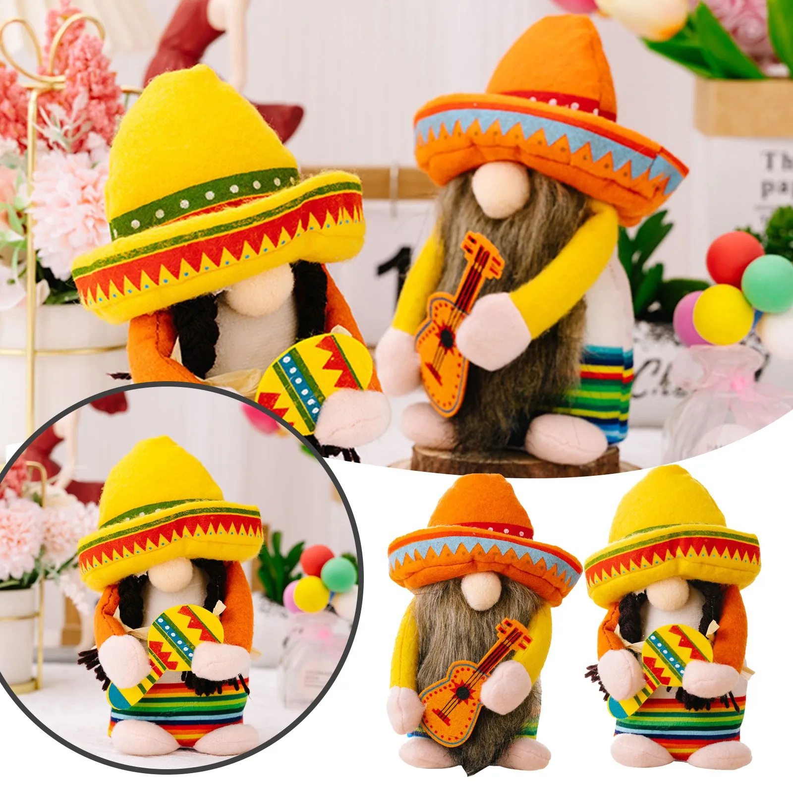 Carnival Party Dwarf Action Figure Carnival Goblin Style Fac