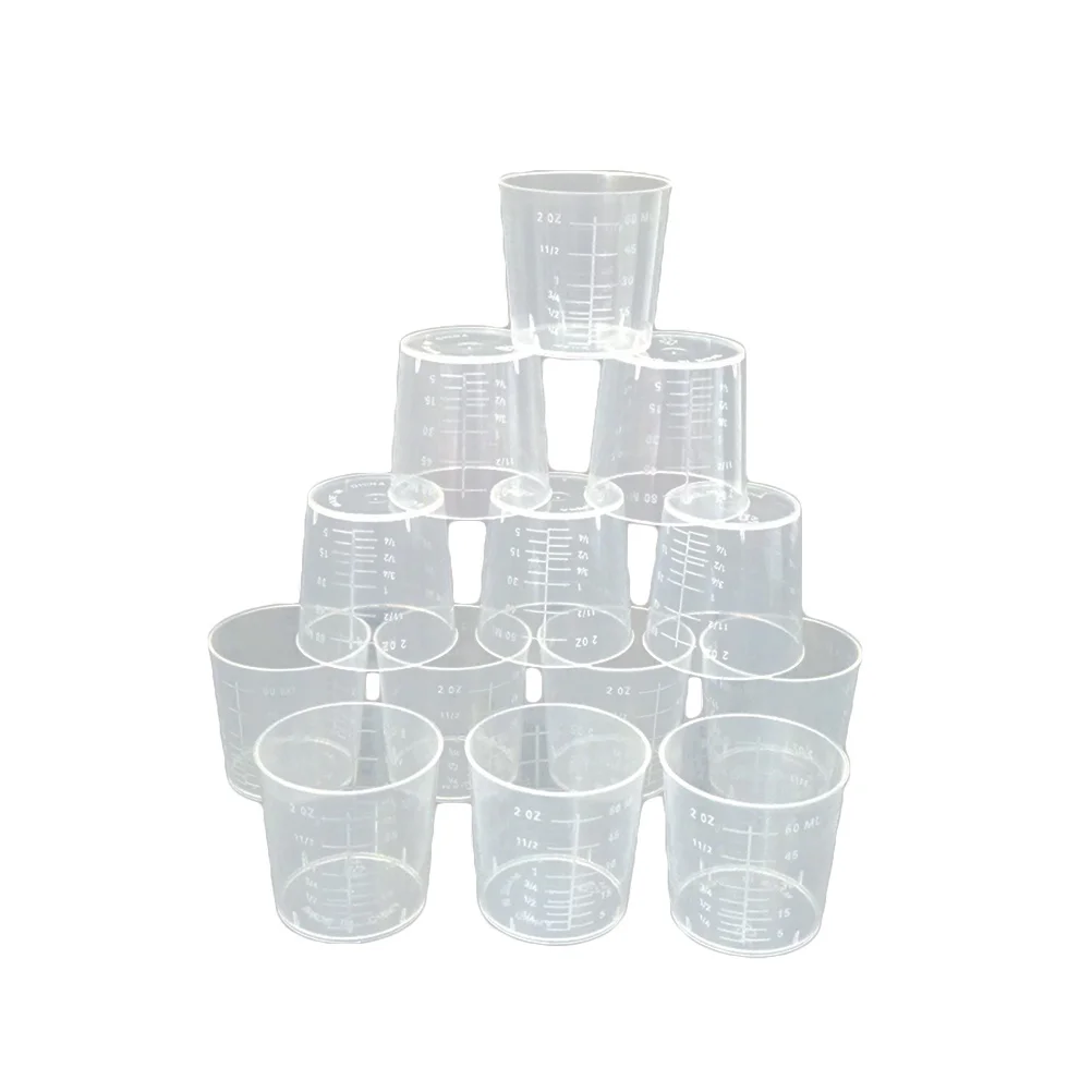 

25 Pcs Disposable Measuring Cup Kitchen Baking Cups Liquid Container With Graduations