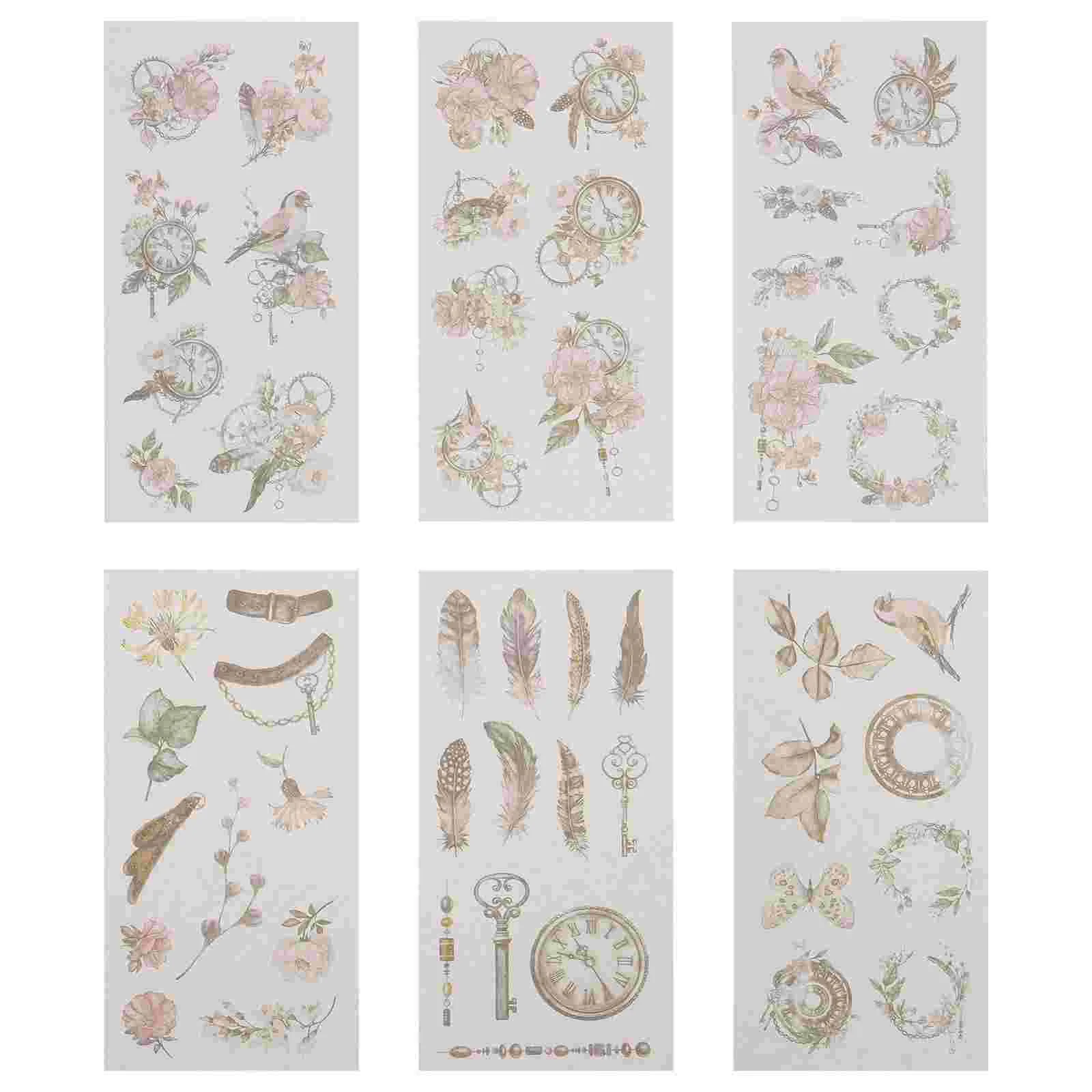 

30 Sheets Scrapbook Cartoon Stickers Creative Craft Making Gift Decals