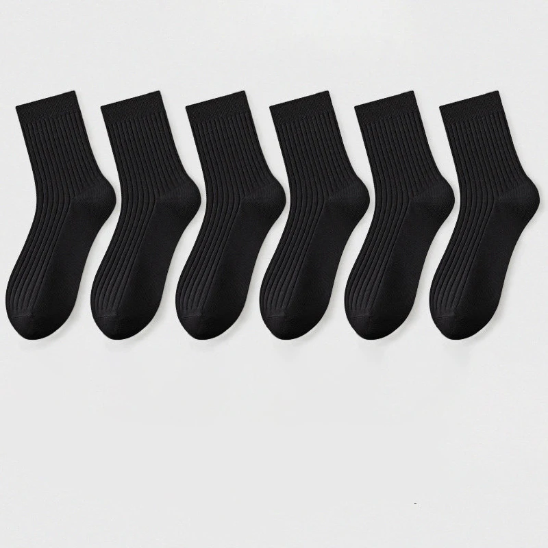 Brand Men's Socks New Style Black Business Men Socks Soft Breathable Autumn Winter for Male Socks Plus Size