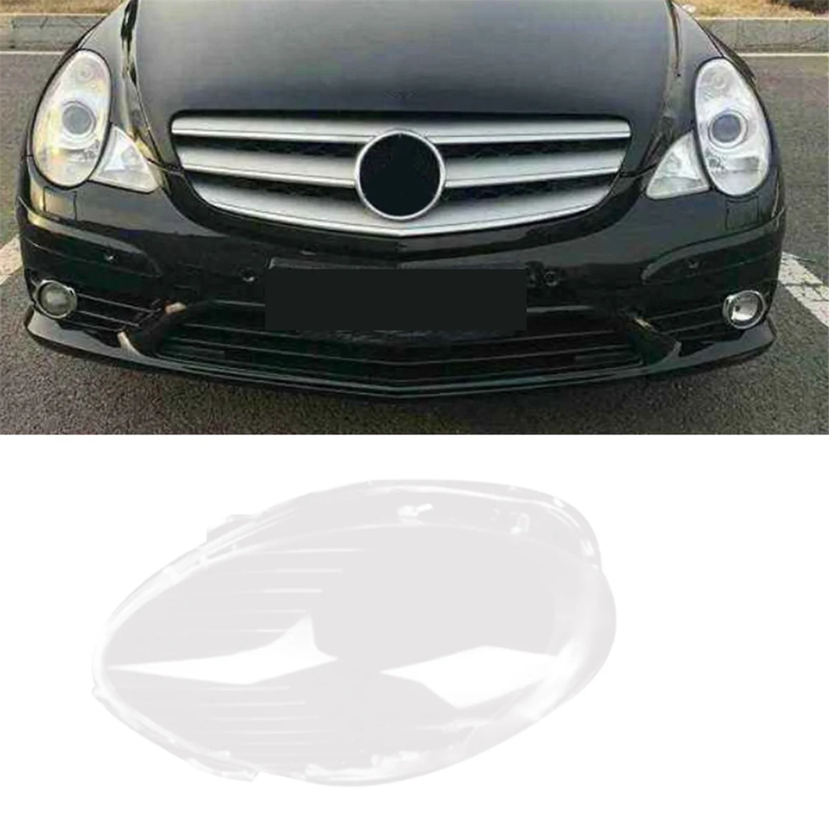 Чехол для правой передней фары автомобиля прозрачная крышка объектива Mercedes-Benz R350