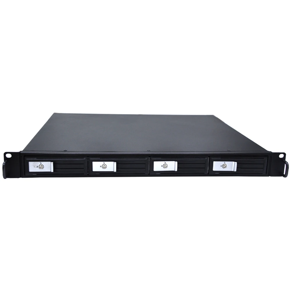 

Unestech 1u hard drive enclosure 4 hard drive 3.5 bay hdd stainless steel