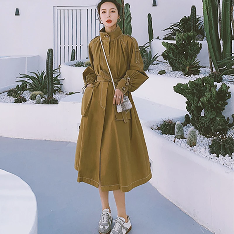 

Women's French Retro Dress New Korean Version Of The Waist Was Thinner In The Long Section Stand-Up Collar Hepburn Style MMNN001