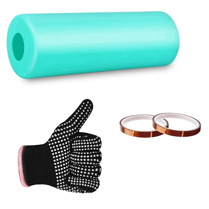 

2X Silicone Bands For Sublimation Tumbler,For 20Oz Skinny Straight Blanks Cups, With Heat Resistant Gloves Tape