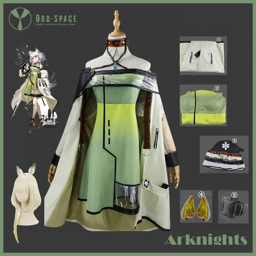 

Anime Arknights Cosplay Costume Lappland Game Suit Dress Uniform Women Anna Morozova Clothes Full Set Wig Shoes Halloween