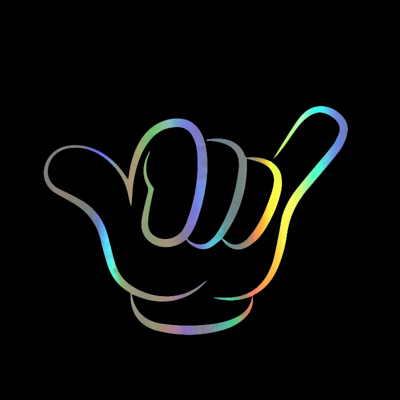 

Смешная наклейка на автомобиль, свободные наклейки Shaka, стикеры на автомобиль, светоотражающие наклейки на мотоцикл, Стайлинг автомобиля, 10 ...