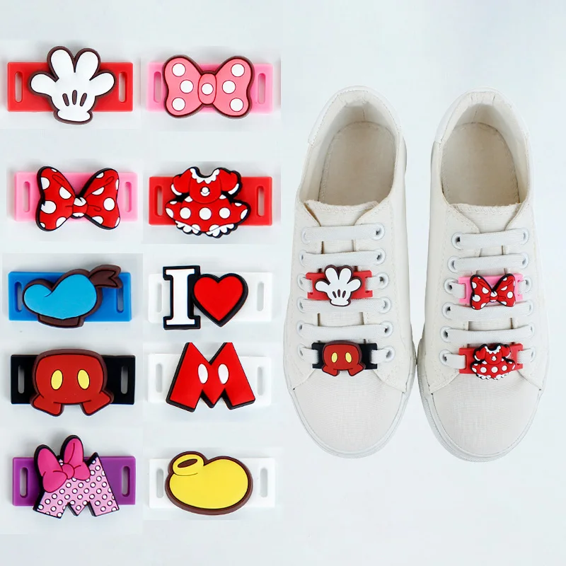 

Ninja Anime Shoelace Charm Decoration Casual Shoe Lace Mickey Sneaker Cartoon Pvc Charms Accessories Toys for Children Gifts