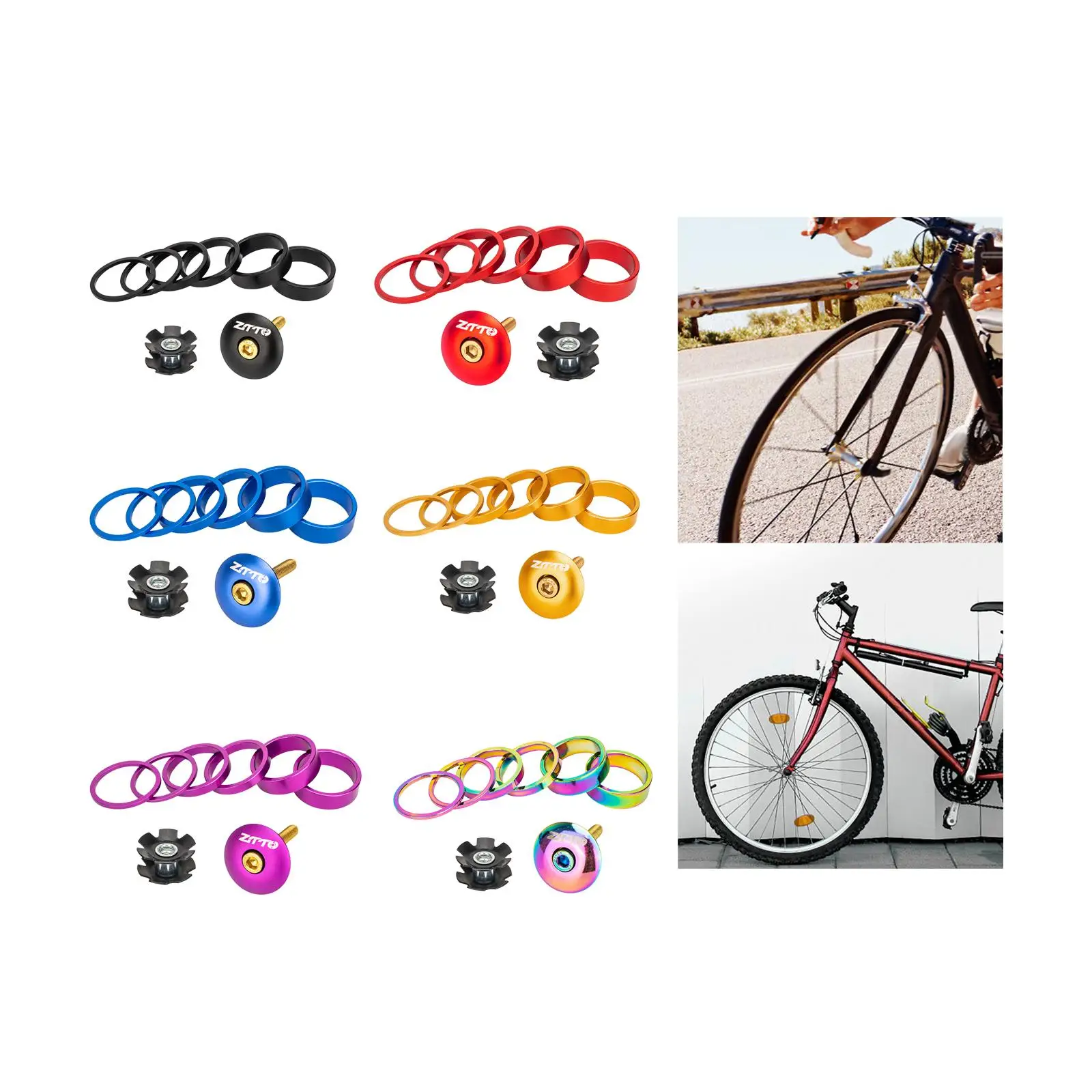 Проставка для велосипедной гарнитуры из алюминиевого сплава прочные и