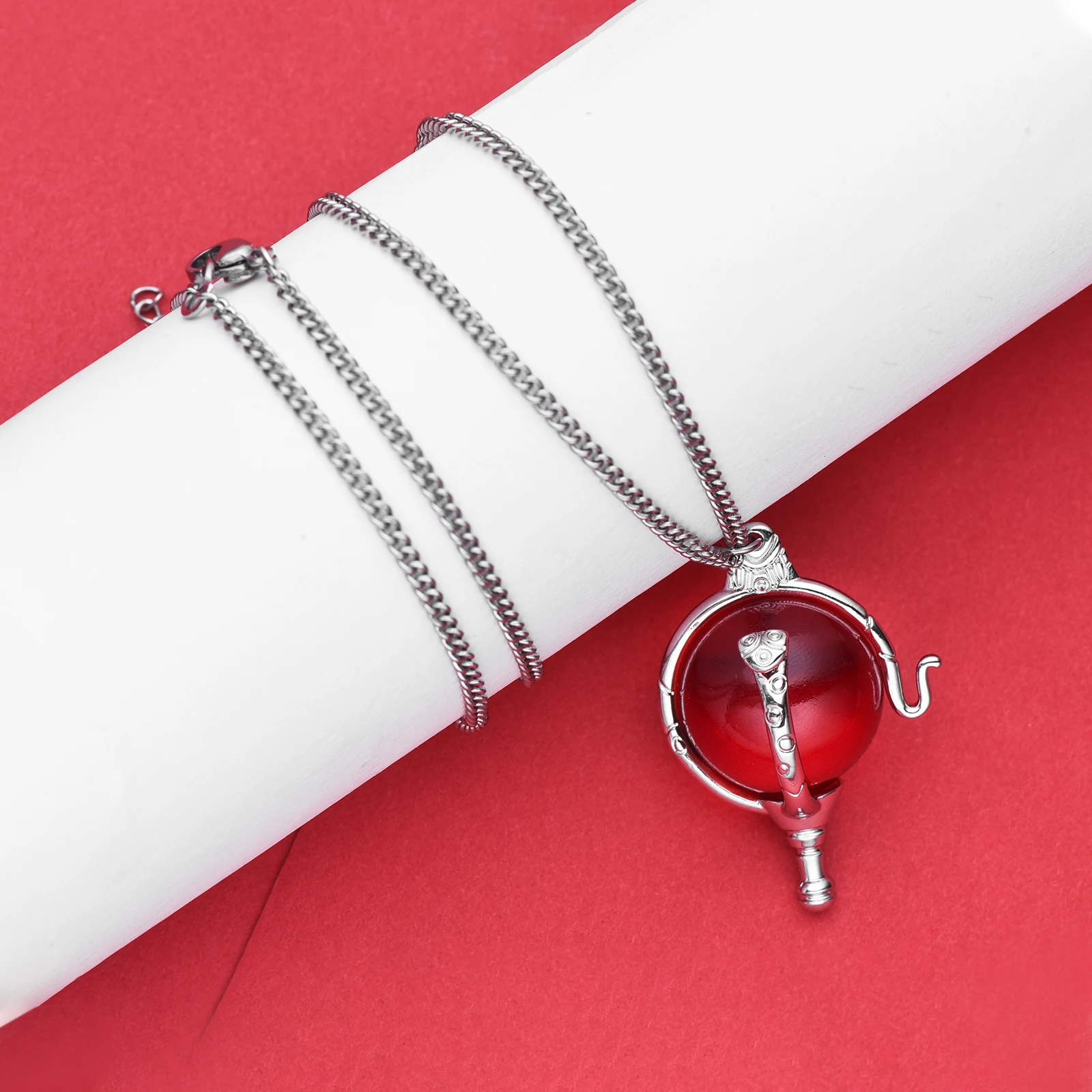Дизайнерское новое ожерелье с кулоном в виде сердца кандарак роскошное красным