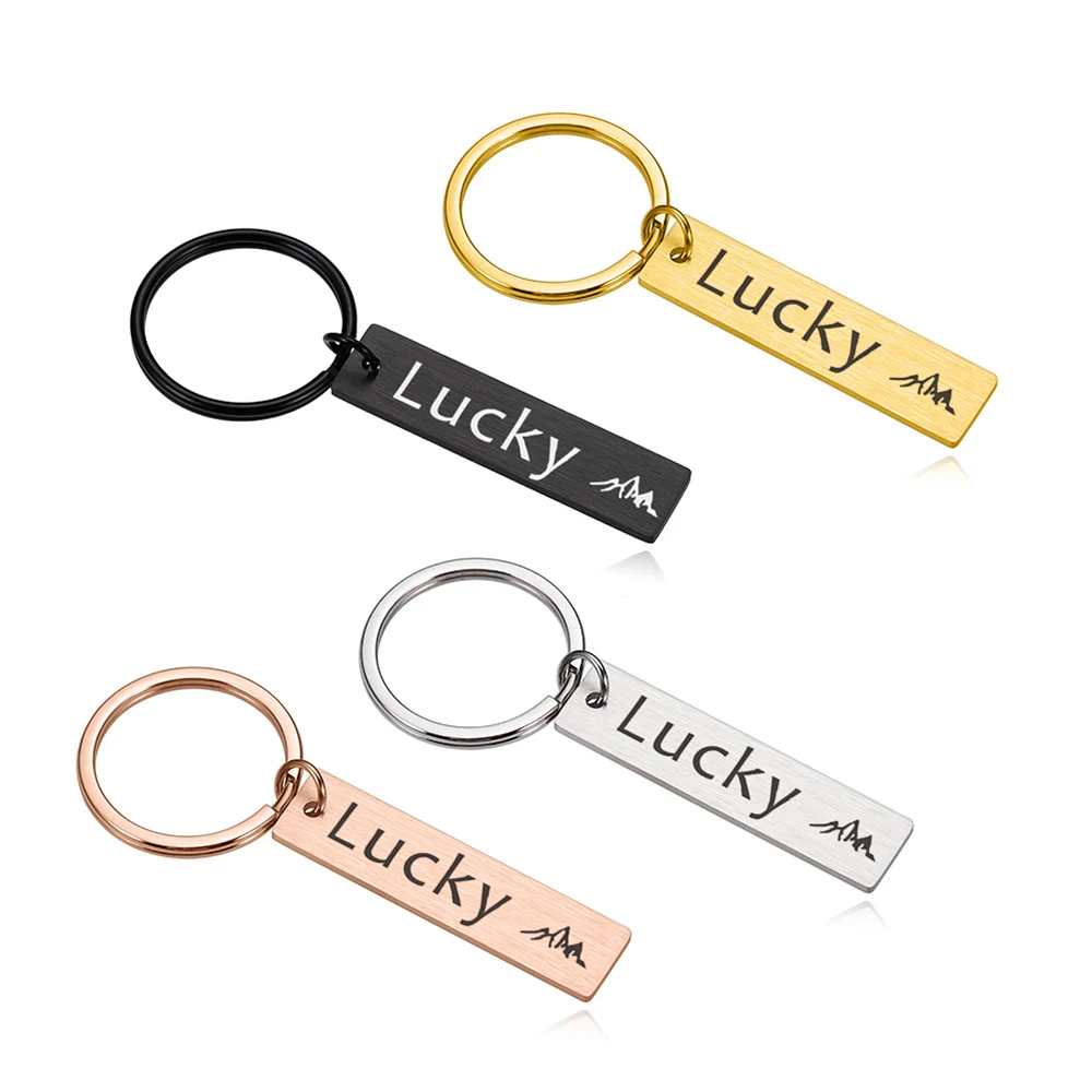 

Personalized Keychains Love Gift Keyring for Friends Anniversary Couple Teacher Men Custom Name Keychain for Car Keys Jewelry
